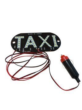 Светодиодная LED подсветка с надписью "TAXI" 12В (производство LED, Китай) 00486 фото