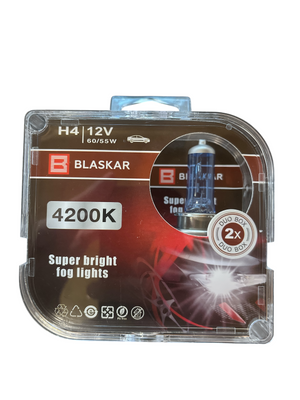 Автомобільна галогенна лампа BLASKAR H4 12V 60\55W + 4200К 02217 фото