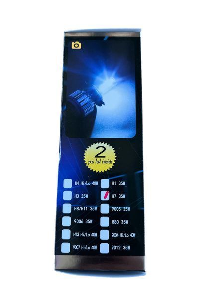Комплект світлодіодних автоламп LED Т1 Turbo H7, 35 W (пара) (виробництво LED, Китай) ( ціна за комплект 2 шт.) 00568 фото