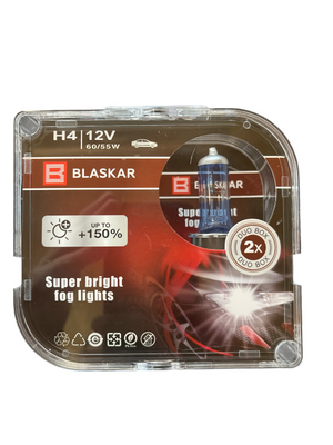 Автомобільна галогенна лампа BLASKAR H4 12V 60\55W + 150% 02216 фото
