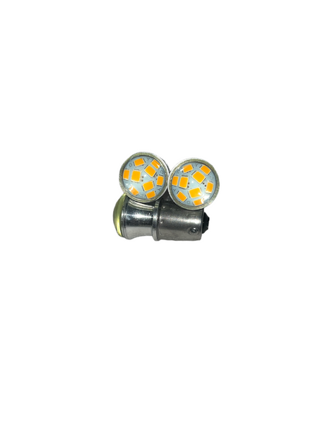 Автомобильная светодиодная лампа 1156-9SMD-2835-24в-Желтый (пр-во Китай) 01609 фото