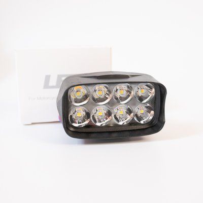Балка LED (протитуманка) світлодіодна (8 світлодіодів) 12-24 V 6000 K  (Білий + Жовтий) (ціна за 1 шт.) 01025 фото