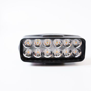 Балка LED (протитуманка) світлодіодна (12 світлодіодів) 12-24 V 6000 K (Білий + жовтий)  (ціна за 1 шт.) 01026 фото