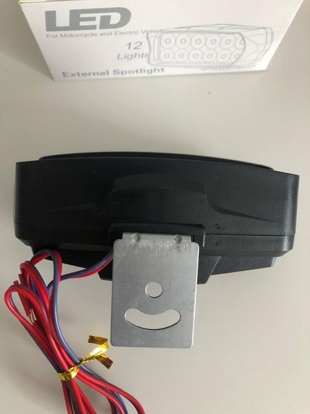 Балка LED (протитуманка) світлодіодна (12 світлодіодів) 12-24 V 6000 K (Білий + жовтий) (ціна за 1 шт.) 01026 фото