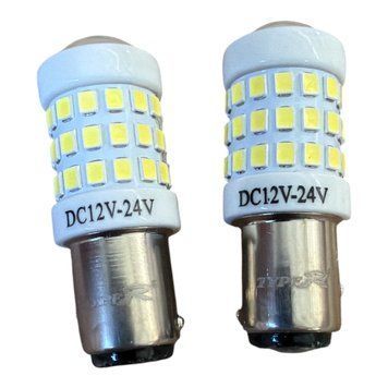 Світлодіодна LED лампа для авто 1156 51SMD 12-24 В, для денних ходових вогнів і стоп-сигналу 02144 фото