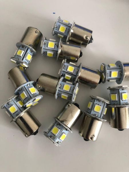 Автомобильная светодиодная лампа подсветка габаритов 1156-8SMD-5050-12V  (производство Китай) 00265 фото