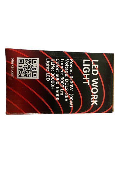 Світлодіодна LED балка BLASKAR круглої форми, 30 Вт, 12-24 В, 6000 K, 90 мм 01555 фото