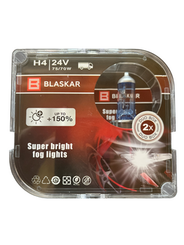 Автомобільна галогенна лампа BLASKAR H4 24V 75\70W + 150% 02219 фото