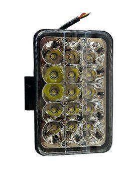 Фара додаткового світла H4 (дальній + ближній) LED 15 діодів 45W 12-24V 01553 фото