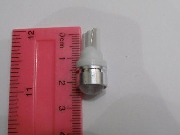 Светодиодная LED лампа для авто T10 (W5W) 1SMD с линзой 1,5 Вт 12 В, белая, для габаритов 00076 фото