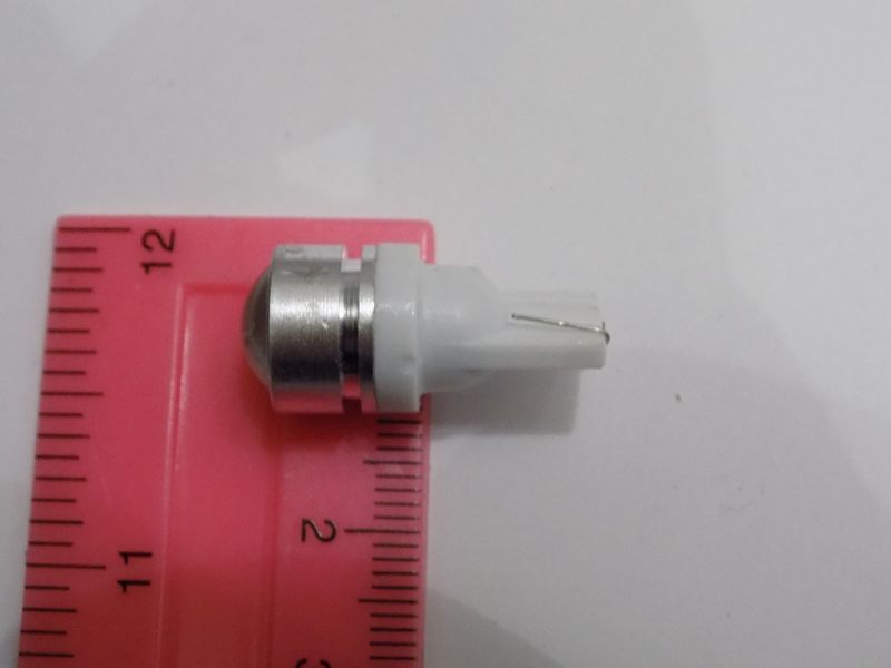 Автомобильная светодиодная лампа (подсветка габаритов) диод без цоколя T10-1SMD-1.5W-12V (пр-во Китай) 00076 фото