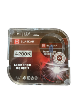 Автомобільна галогенна лампа BLASKAR H1 12V 55W + 4200К 02206 фото