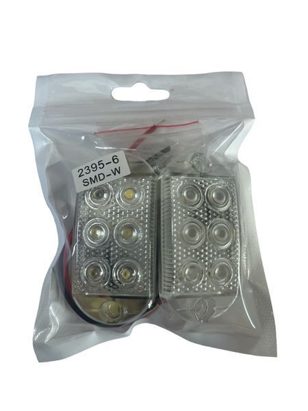 Фонарь LED габаритный универсальний (6smd 2395) 12\24 вольта-Белый (производство LED, Китай) 01965 фото