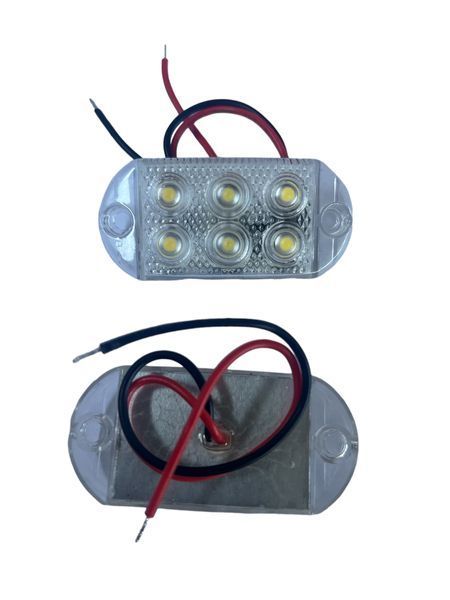 Фонарь LED габаритный универсальний (6smd 2395) 12\24 вольта-Белый (производство LED, Китай) 01965 фото