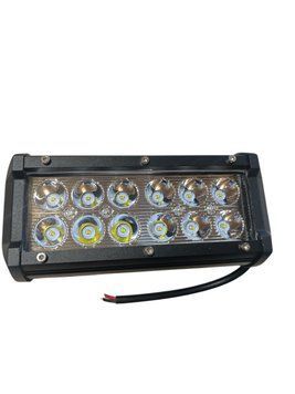 Балка LED (протитуманка) &mdash; 36W (12 світлодіодів) 12V 6000K дальнє світло 00538 фото