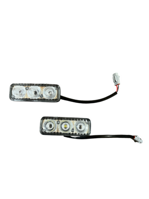 Світлодіодні LED денні ходові вогні 3 діодів 12 В (виробництво LED, Китай) 00512 фото