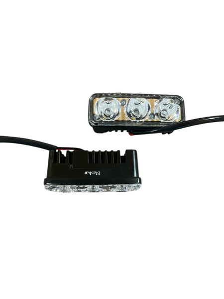 Светодиодные LED дневные ходовые огни 3 диодов 12В (производство LED, Китай) 00512 фото