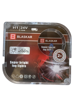 Автомобільна галогенна лампа BLASKAR H1 24V 70W + 150% 02208 фото