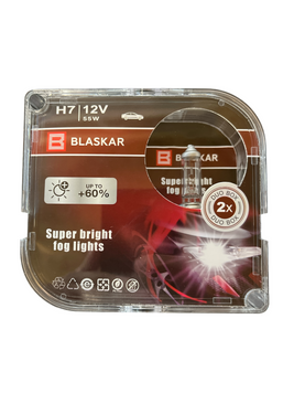 Автомобільна галогенна лампа BLASKAR H7 12V 55W + 60% 02223 фото
