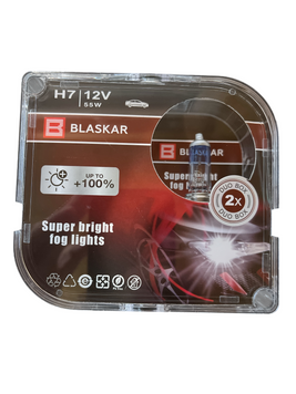 Автомобільна галогенна лампа BLASKAR H7 12V 55W + 100% 02220 фото