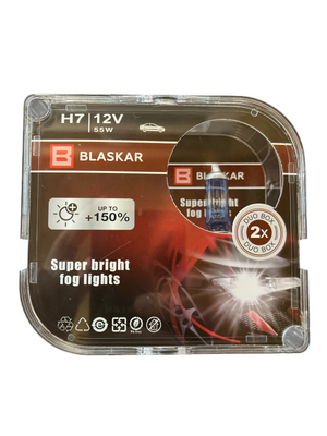 Автомобільна галогенна лампа BLASKAR H7 12V 55W + 150% 02221 фото