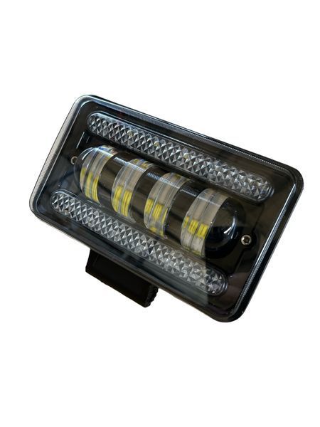 Балка LED (протитуманка) світлодіодна (4-Лінзи+ДХО) 40W 12V-24V 6000 K 01595 фото