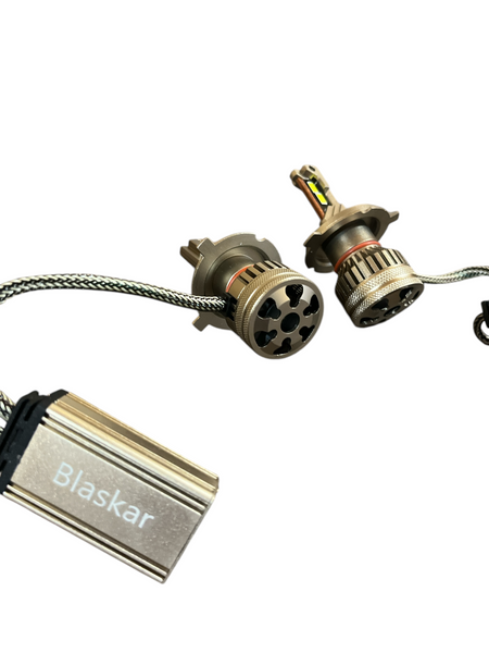 Світлодіодні лампи для автомобільних фар LED Т200 H4 (12V24V) CANBUS 6000 K (комплект 2 шт.) (пр.о LED, 59) 02134 фото