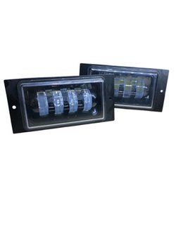Світлодіодні протитуманні фари 7 лінз Led ПТФ ВАЗ 2110-2115 Білий+жовтий колір 02046 фото