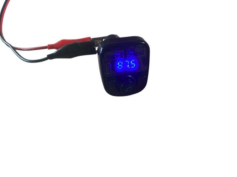 Модулятор FM 5в1 C1 12-24V з 2 USB 5V 3.1A та Type C 5V 3.1A компактний автомобільний аксесуар 02166 фото