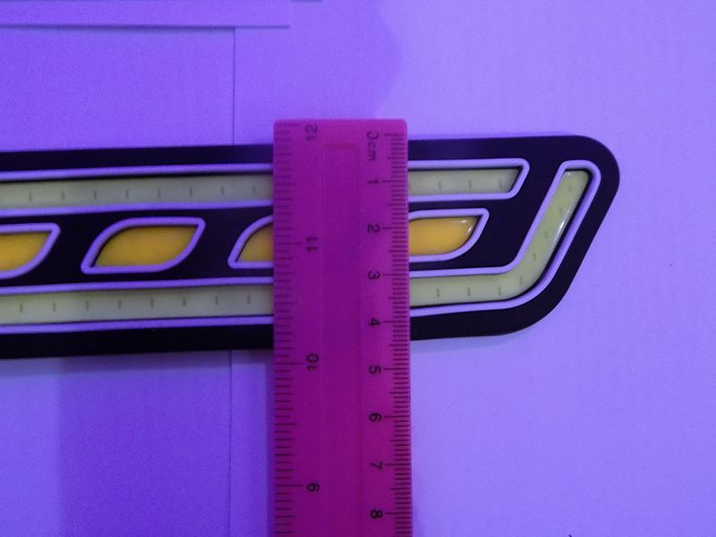 Светодиодные LED дневные ходовые огни в силиконовом корпусе 12В (производство LED, Китай)+поворот 00518 фото