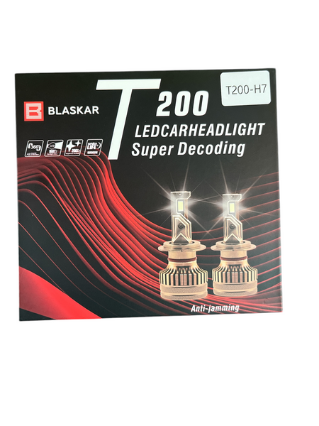 Світлодіодні лампи для автомобільних фар LED Т200 H7 (12V24V) CANBUS 6000 K (комплект 2 шт.) (пр.о LED, 59) 02132 фото