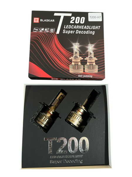Світлодіодні лампи для автомобільних фар LED Т200 H7 (12V24V) CANBUS 6000 K (комплект 2 шт.) (пр.о LED, 59) 02132 фото