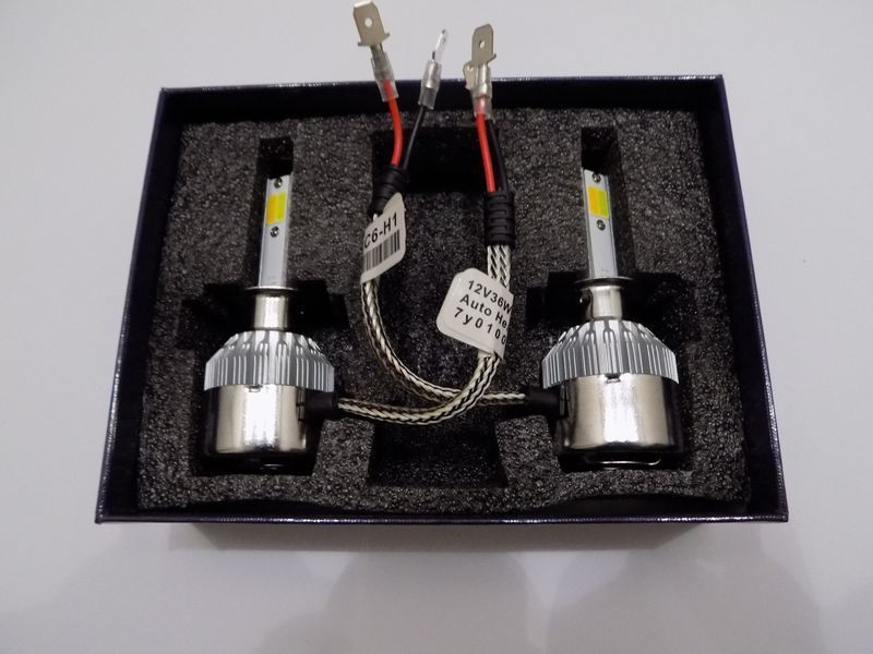 Світлодіодні лампи для автомобільних фар (LED Headligt) Н1 36 W 4300-6500 K (виробництво LED, Китай) ( ціна за комплект 2 шт.) 00566 фото