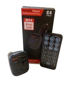 Автомобільний FM-трансмітер модулятор Blaskar C4 PRO Bluetooth MP3 зі швидкою зарядкою 3.0A PD 20W 02167 фото