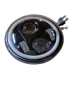 Оптика Фари Ваз 2106 60 ватів Універсальні світлодіодні фари Led 5.75 дюймів ДХО Ангельські очі фари (1 ШТ) 02248 фото