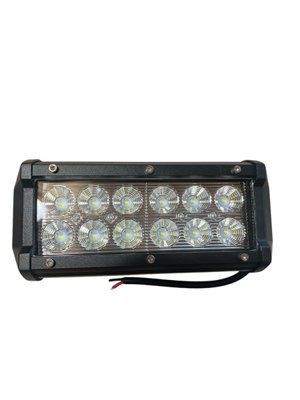 Балка LED (протитуманка) &mdash; 36W (12 світлодіодів) 12V 6000K Ближнє світло 00522 фото