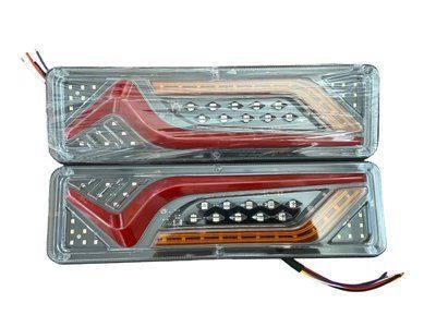 Універсальні діодні задні ліхтарі на авто, причепи 12 V 29*9СМ (2ШТ) G-WD120-01761 фото