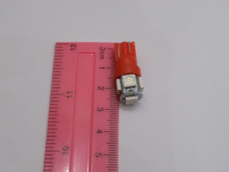 Автомобільна світлодіодна лампа без цоколя для габаритів, номери T10-5SMD-5050-12V (пр.о Китай) 00054 фото