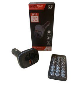Автомобільний FM-трансмітер модулятор Blaskar C6 PRO Bluetooth MP3 зі швидкою зарядкою 3.0A PD 20W 02168 фото