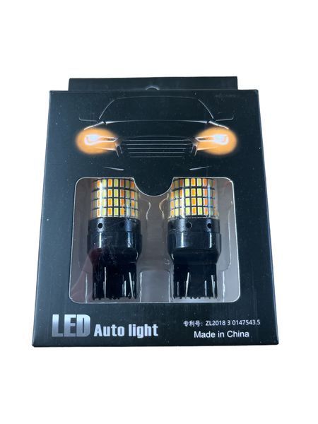 Автомобильная светодиодная лампа T-20-168 smd Белый+желтый цвет 01734 фото