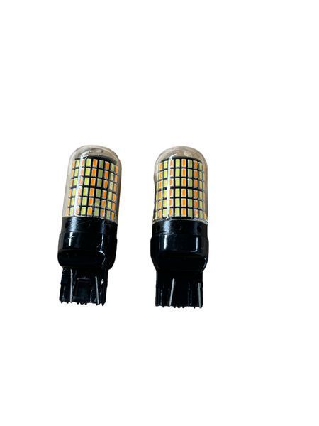 Автомобильная светодиодная лампа T-20-168 smd Белый+желтый цвет 01734 фото