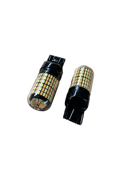 Автомобильная светодиодная лампа T-20-168 smd Белый+желтый цвет 01734 фото