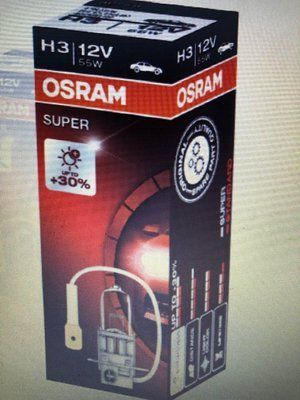 Автомобільна галогенна лампа OSRAM Н3+30% (виробництво OSRAM, Німеччина) Н3+30% фото
