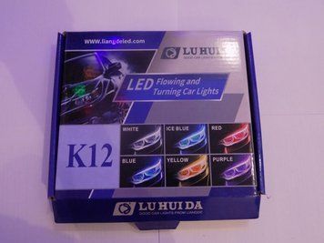 Светодиодные LED дневные ходовые огни в фару силиконовый корпус 12V (производство LED, Китай) 01283 фото