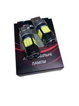 Светодиодная LED лампа для авто T20 (W21/5W) 7443 36SMD 3030 CANBUS 5,5/17,5 Вт 12-24 В, белая с вентилятором, для стоп-сигнала и габаритов 00223 фото