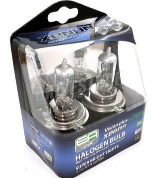 Автомобільна галогенна лампа EA Light X H4 Vision Plus +70% P43t 75/70W 24V P43t фото