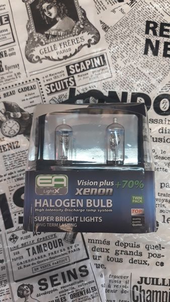 Автомобільна галогенна лампа EA Light X H4 Vision Plus +70% P43t 75/70W 24V P43t фото