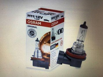 Автомобильная галогенная лампа OSRAM Н11-55w (производство OSRAM, Германия) Н11-55w фото